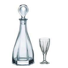 Set Pahare Aperitiv cu Sticla Cristal Bohemia Victoria