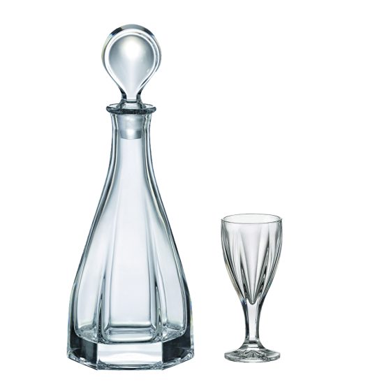 Set 7 Piese Cristal Bohemia Aperitiv Victoria