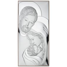 Icoana Sfanta Familie Argint 12x20cm 4031