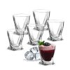 Set 6 Pahare Cu Decantor Bohemia Lichior Quadro 55 ml