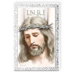 Icoana Iisus Hristos Argint 9x13.5 cm