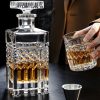 Set Pahare Cristal Bohemia Whisky cu Decantor Bohemia Crystal Colectia Harry