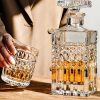 Sticla si set Pahare Whisky Cristal Bohemia Colectia Harry