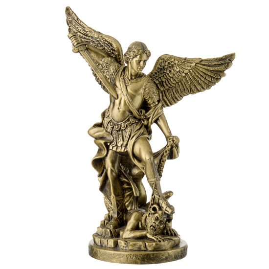 Statueta Sf Arhanghel Mihail 18 cm Cupru