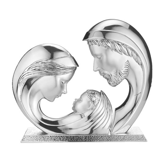 Statueta Sfanta Familie Argint 22 cm