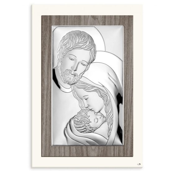 Icoana Sfanta Familie Argint 33x59 cm