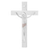 Cruce Lemn si Crucifix Alb 31 cm