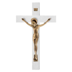 Cruce Lemn si Crucifix Bronz 23 cm