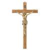 Cruce Lemn si Crucifix de Bronz 25 cm