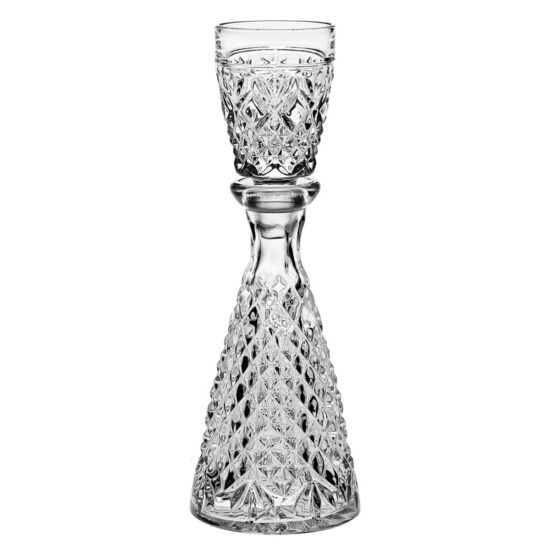 Decantor cu Pahar Aperitiv Cristal Bohemia Daphne