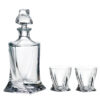 Set 2 Pahare Cristal Bohemia Whisky Cu Sticla Quadro