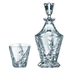 Set Pahare Cristal Bohemia cu Sticla Whisky Eskymos