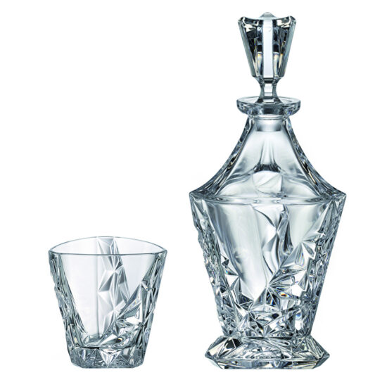 Set Pahare Cristal Bohemia cu Sticla Whisky Eskymos